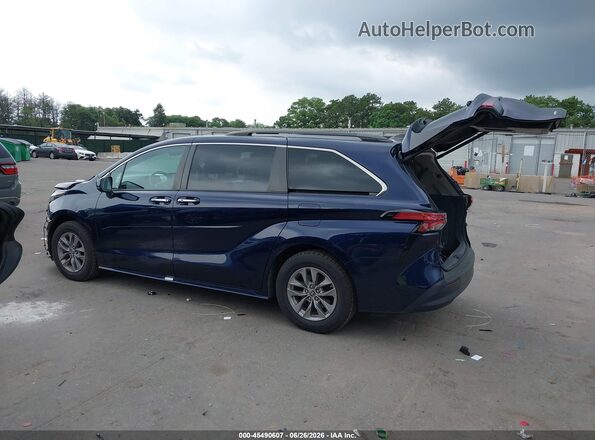 5TDYSKFC2NS045925 2022 TOYOTA SIENNA Blue Trasero izquierdo