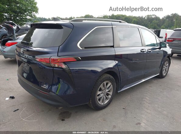 5TDYSKFC2NS045925 2022 TOYOTA SIENNA Blue Trasero derecho