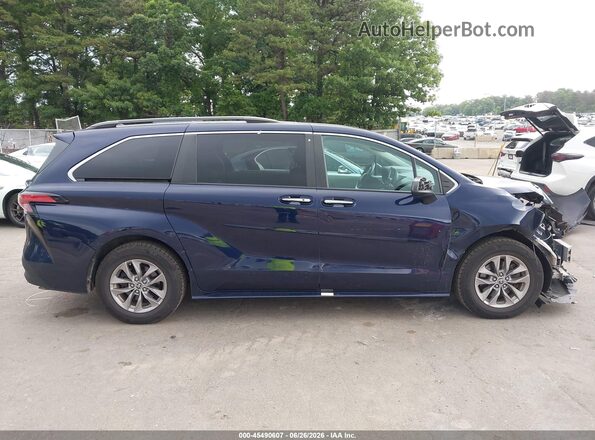 5TDYSKFC2NS045925 2022 TOYOTA SIENNA Blue Vista interior de 360 grados