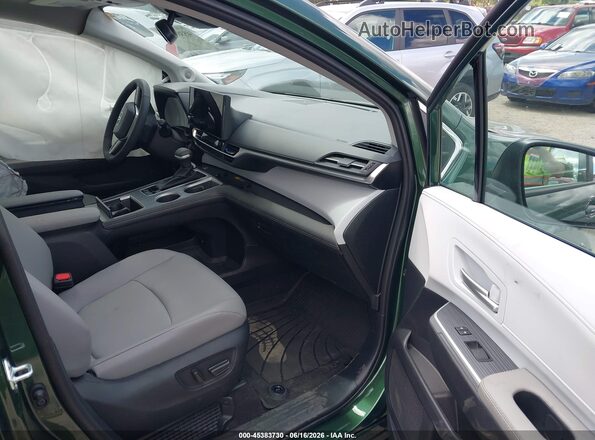 5TDYSKFC3TS249761 2026 TOYOTA SIENNA Green წინა სალონის ხედი