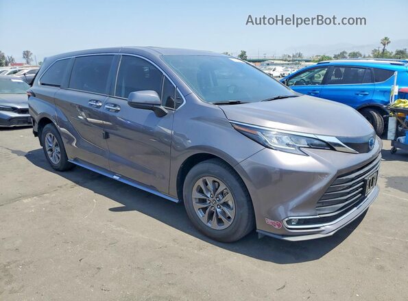 5TDYSKFC4PS079397 2023 TOYOTA SIENNA Gray Przód prawy