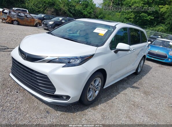 5TDYSKFC4TS245069 2026 TOYOTA SIENNA White Առջևի ձախ երեք քառորդ տեսարան