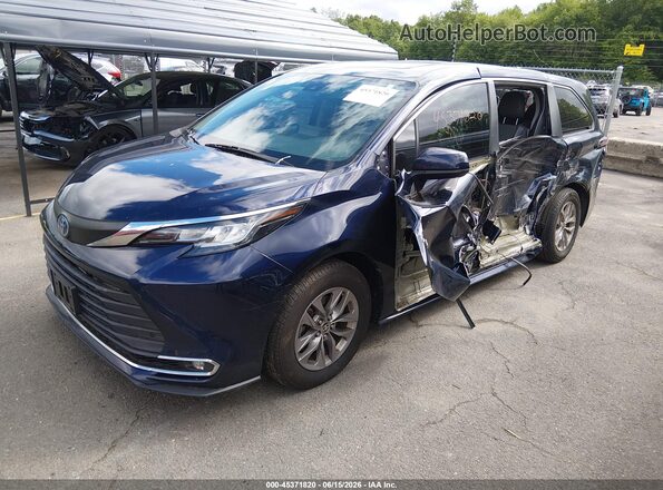 5TDYSKFC8MS001782 2021 TOYOTA SIENNA Dark Blue Front left