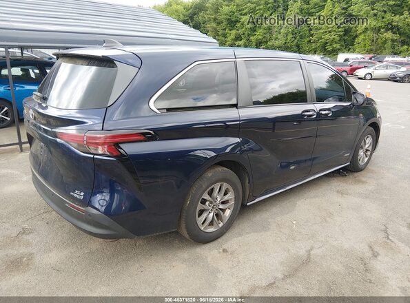 5TDYSKFC8MS001782 2021 TOYOTA SIENNA Dark Blue Rear right
