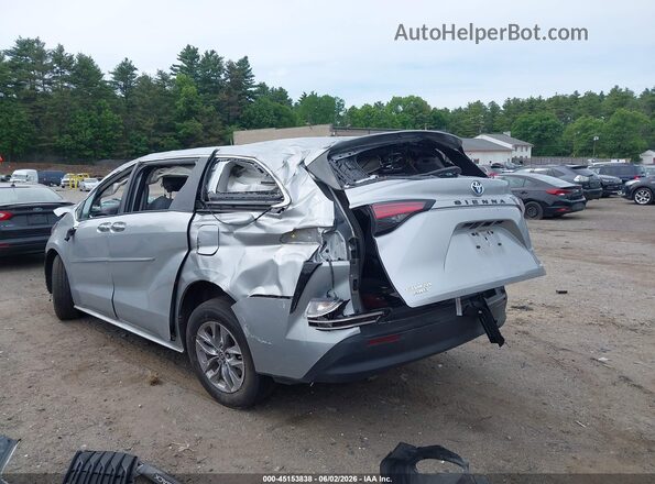 5TDYSKFCXNS065145 2022 TOYOTA SIENNA Silver Հետևի ձախ