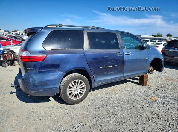 5TDYZ3DC0HS779665 2017 TOYOTA SIENNA Blue Задня права чверть
