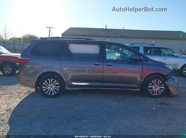 5TDYZ3DC1KS987237 2019 TOYOTA SIENNA Gray Вид задньої частини салону