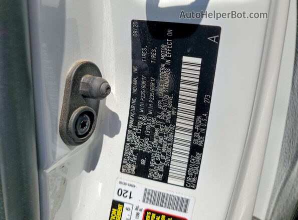 5TDYZ3DC1LS084782 2020 TOYOTA SIENNA White 