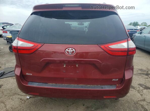 5TDYZ3DC2HS794720 2017 TOYOTA SIENNA Red Vista trasera