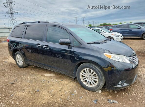 5TDYZ3DC2HS822984 2017 TOYOTA SIENNA Черный Передняя правая четверть