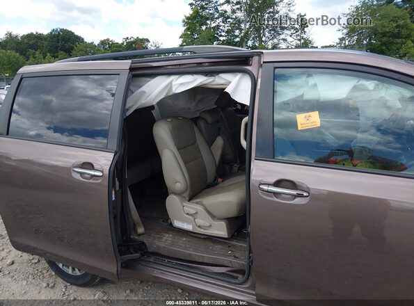 5TDYZ3DC2LS080188 2020 TOYOTA SIENNA Brown Widok naklejki z numerem VIN