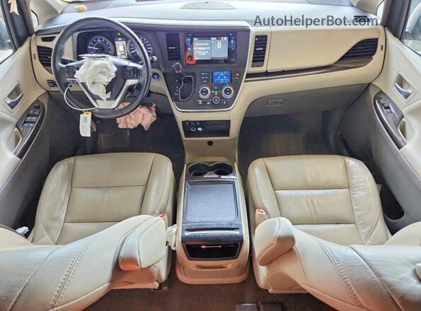 5TDYZ3DC3HS874088 2017 TOYOTA SIENNA White წინა პანელის ხედი