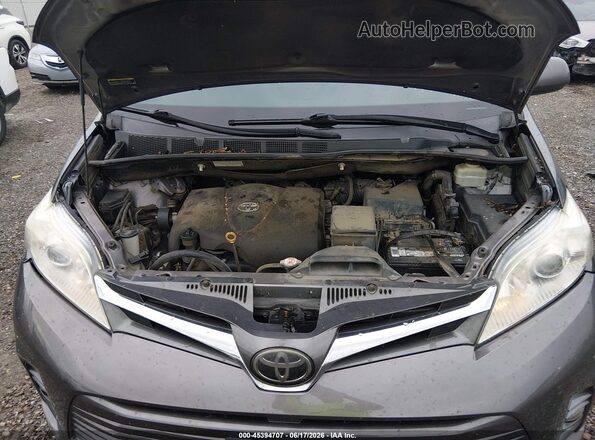 5TDYZ3DC3JS953735 2018 TOYOTA SIENNA Gray Հետևի տեսք