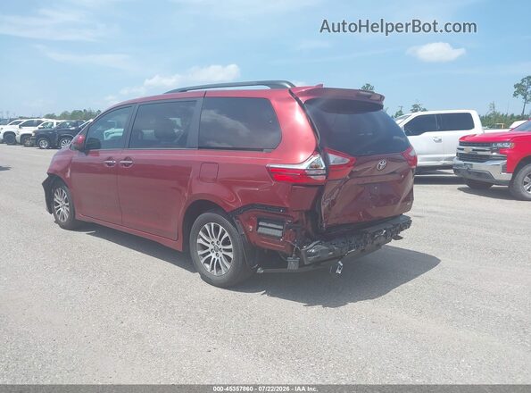 5TDYZ3DC3JS964993 2018 TOYOTA SIENNA Red Задня ліва чверть