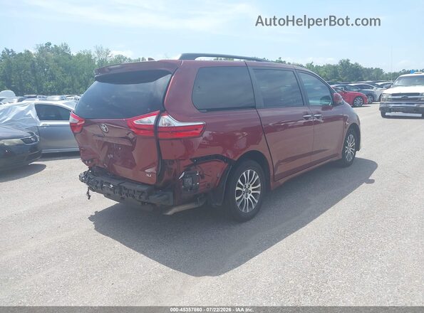 5TDYZ3DC3JS964993 2018 TOYOTA SIENNA Red Задня права чверть