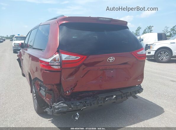 5TDYZ3DC3JS964993 2018 TOYOTA SIENNA Red Вид спереду