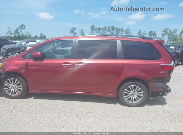 5TDYZ3DC3JS964993 2018 TOYOTA SIENNA Red Панорамний вид салону 360°
