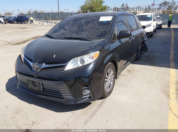 5TDYZ3DC3LS039245 2020 TOYOTA SIENNA Black Առջևի ձախ երեք քառորդ տեսարան