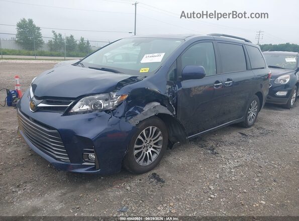 5TDYZ3DC3LS056515 2020 TOYOTA SIENNA Dark Blue Vista tres cuartos delantera izquierda