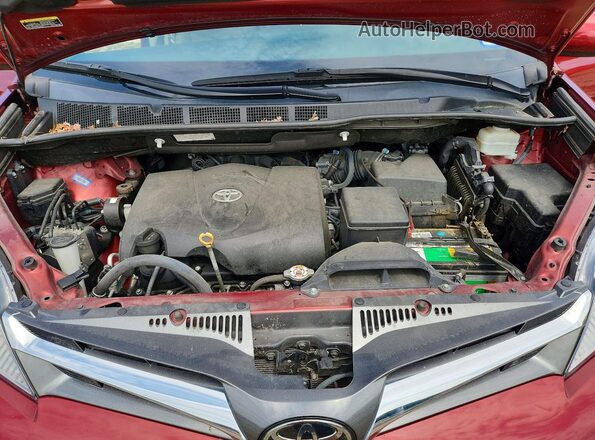 5TDYZ3DC3LS076750 2020 TOYOTA SIENNA Red Engine compartment view