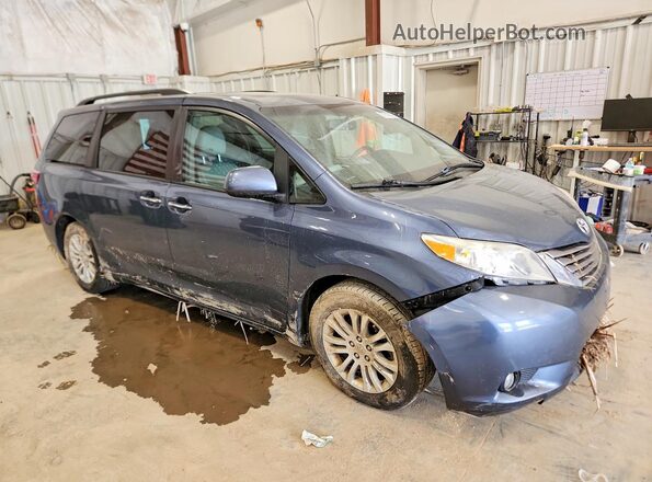 5TDYZ3DC4HS809525 2017 TOYOTA SIENNA Blue Delantero derecho