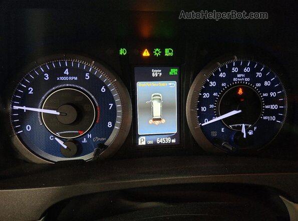 5TDYZ3DC4JS962685 2018 TOYOTA SIENNA Серый Вид щитка приборов