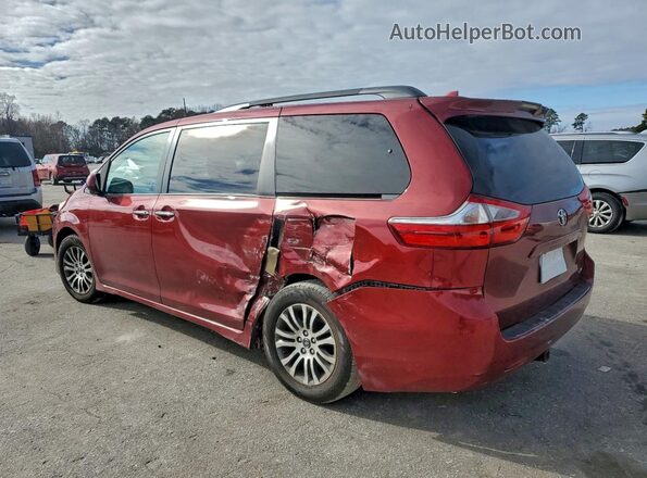5TDYZ3DC5JS916329 2018 TOYOTA SIENNA Red უკანა მარცხენა