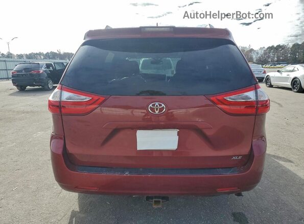 5TDYZ3DC5JS916329 2018 TOYOTA SIENNA Red უკანა ხედი