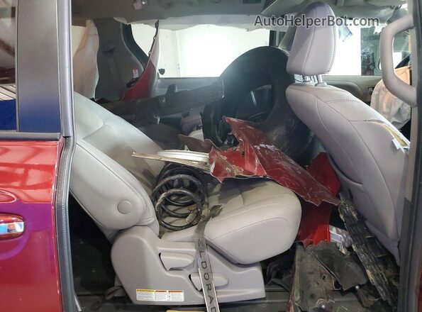5TDYZ3DC8LS032050 2020 TOYOTA SIENNA Burgundy Widok wnętrza z tyłu
