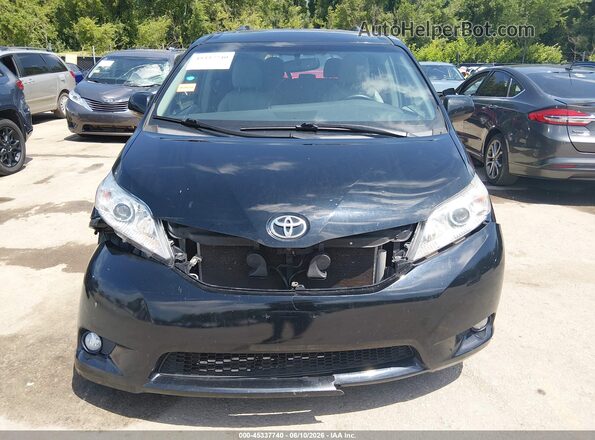 5TDYZ3DC9HS873446 2017 TOYOTA SIENNA Black Vista interior trasera