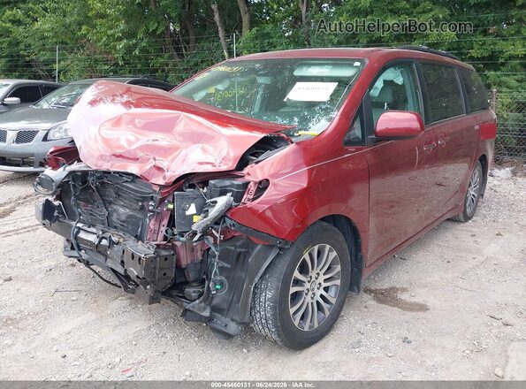 5TDYZ3DC9JS939404 2018 TOYOTA SIENNA Burgundy Передня ліва чверть