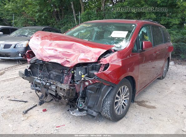5TDYZ3DC9JS939404 2018 TOYOTA SIENNA Burgundy Вид спереду