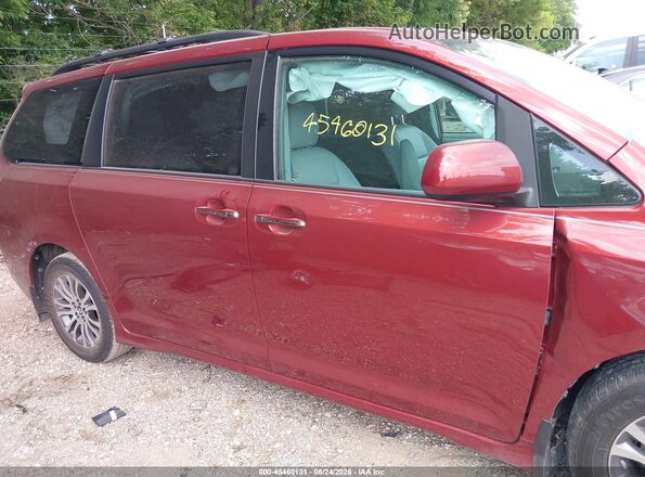 5TDYZ3DC9JS939404 2018 TOYOTA SIENNA Burgundy Панорамний вид салону 360°
