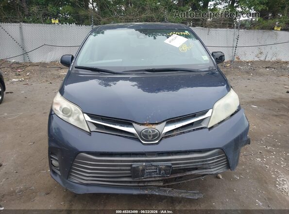 5TDYZ3DC9JS960141 2018 TOYOTA SIENNA Blue Instrument cluster view