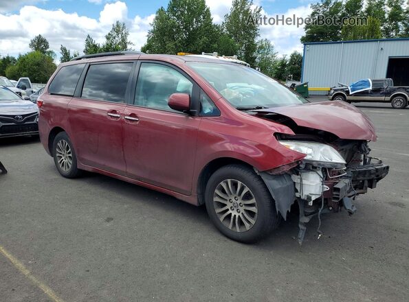5TDYZ3DCXLS068077 2020 TOYOTA SIENNA Бордовый Передняя правая четверть