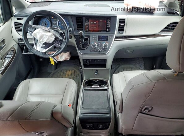 5TDYZ3DCXLS068077 2020 TOYOTA SIENNA Бордовый Вид панели приборов