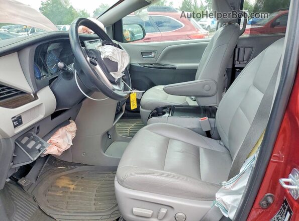 5TDYZ3DCXLS068077 2020 TOYOTA SIENNA Бордовый Вид салона спереди