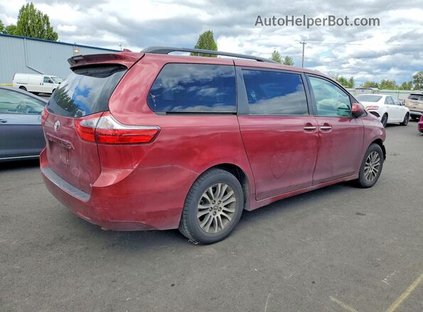 5TDYZ3DCXLS068077 2020 TOYOTA SIENNA Бордовый Задняя правая четверть