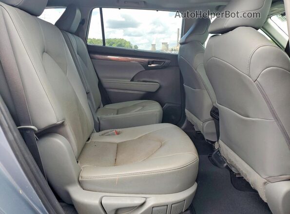 5TDYZRAH0LS010076 2020 TOYOTA HIGHLANDER Blue Вид задніх сидінь