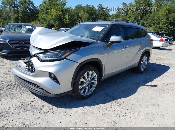 5TDYZRAH1MS084107 2021 TOYOTA HIGHLANDER Серебряный Передняя левая четверть