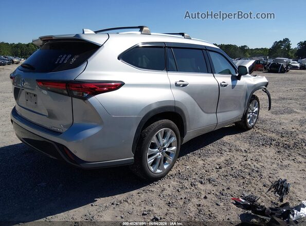 5TDYZRAH1MS084107 2021 TOYOTA HIGHLANDER Серебряный Задняя правая четверть