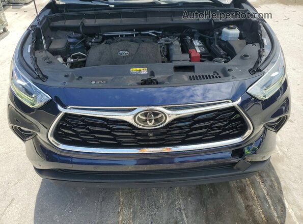 5TDYZRAH7MS527876 2021 TOYOTA HIGHLANDER Синий 