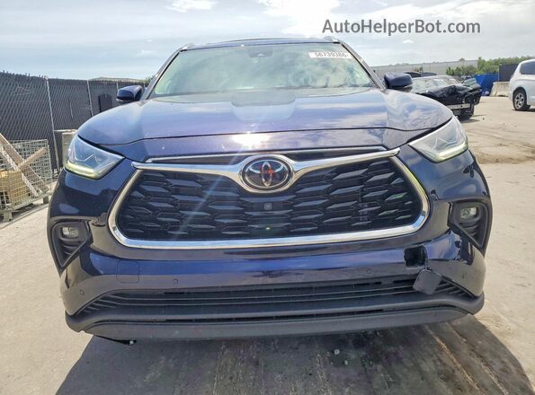 5TDYZRAH7MS527876 2021 TOYOTA HIGHLANDER Синий 