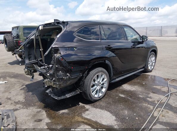 5TDYZRAH8LS020550 2020 TOYOTA HIGHLANDER Black Trasero derecho