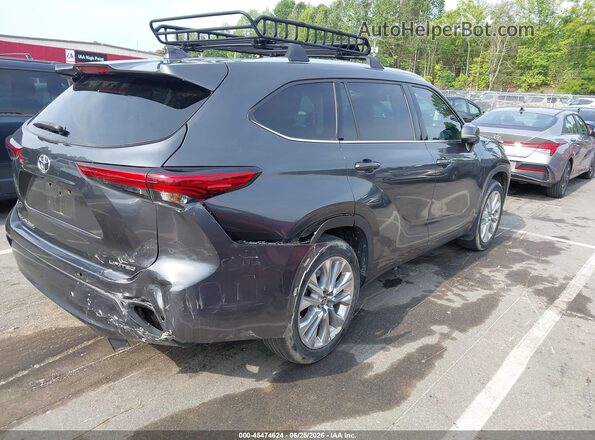 5TDYZRAH8LS024694 2020 TOYOTA HIGHLANDER Gray Հետևի աջ