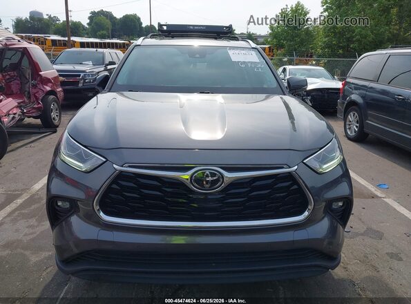 5TDYZRAH8LS024694 2020 TOYOTA HIGHLANDER Gray Սարքավորումների վահանակի տեսք