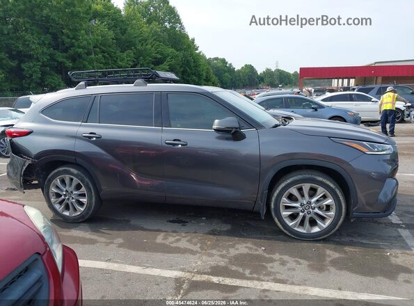 5TDYZRAH8LS024694 2020 TOYOTA HIGHLANDER Gray Սալոնի հետևի տեսք