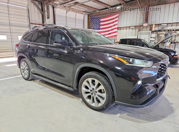 5TDYZRAH9LS022467 2020 TOYOTA HIGHLANDER Темно-бордовый Передняя правая четверть