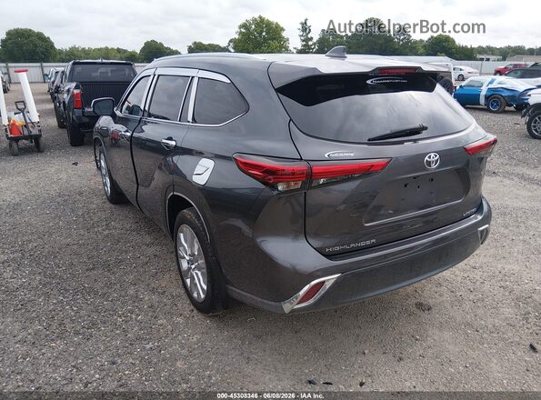 5TDYZRAHXLS003975 2020 TOYOTA HIGHLANDER Gray Trasero izquierdo
