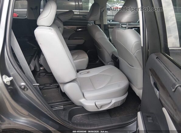 5TDYZRAHXLS003975 2020 TOYOTA HIGHLANDER Gray Vista de la etiqueta del VIN